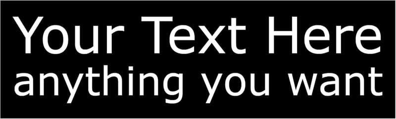 Customizable Magnetic Bumper Sticker - 2.5