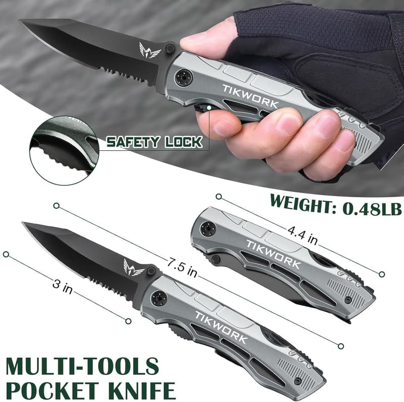 Multitool Pocket Knife for Men - Perfect for Birthdays & Anniversaries