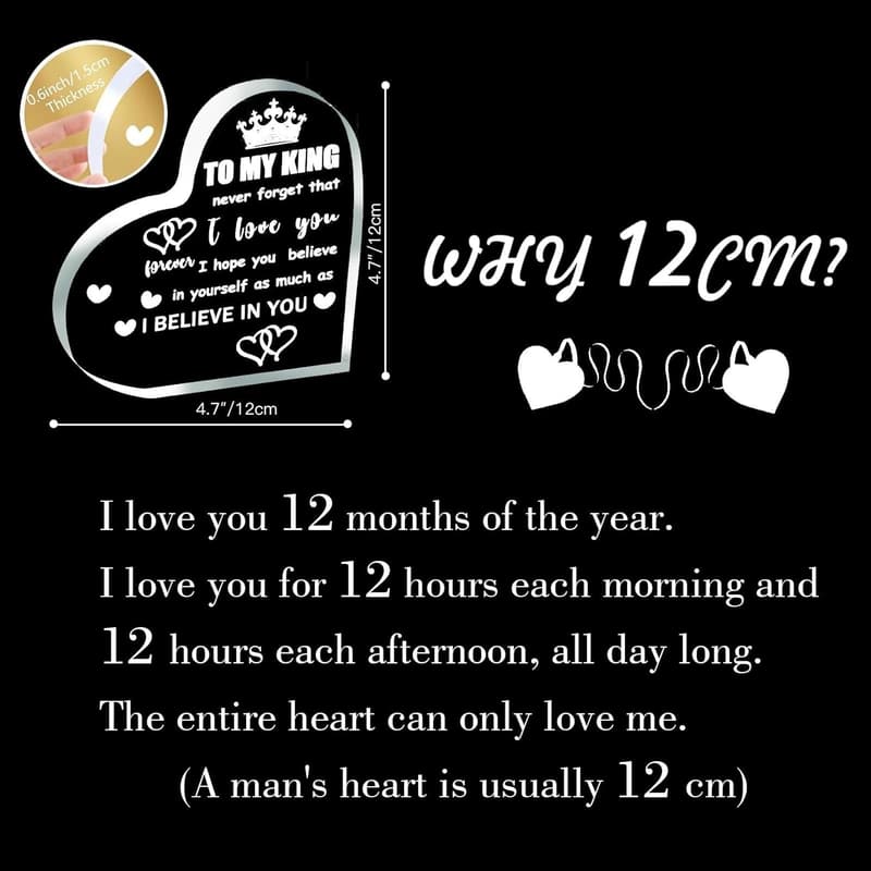 Father's Day Acrylic Block Sign for Him - Romantic Gift from Daughter