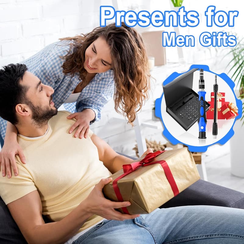 60-Piece Precision Screwdriver Set - Ideal Father's Day Gift for Men