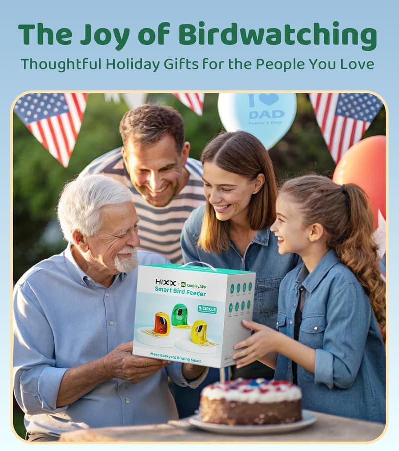 Smart Bird Feeder with 2K HD Camera for Bird Lovers
