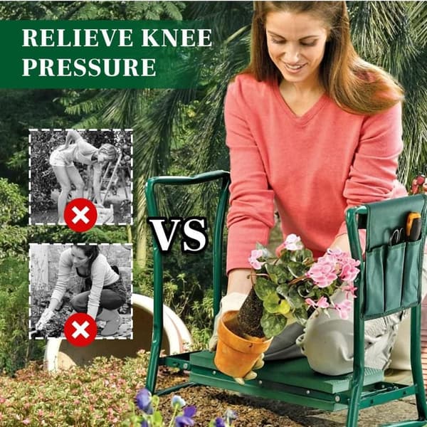 Foldable Garden Kneeler and Seat for Seniors & Gardeners
