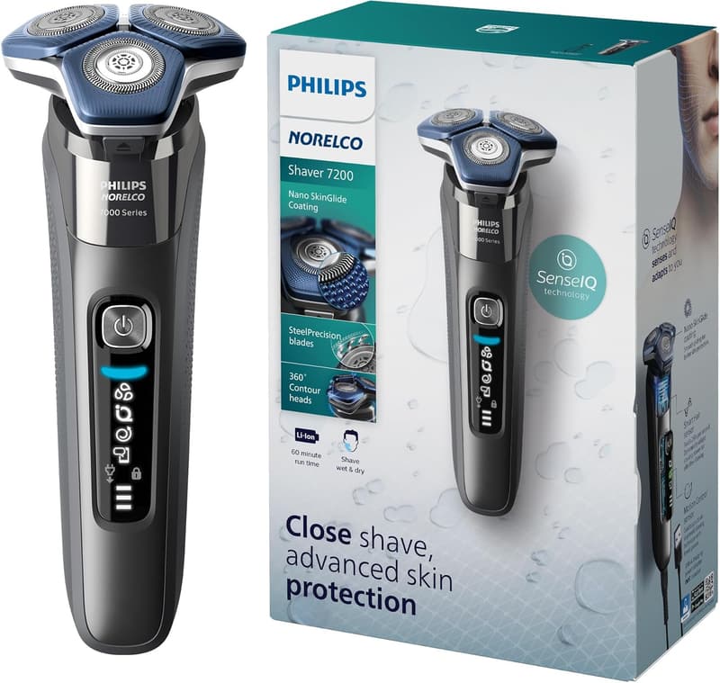 Philips Norelco 7200 Rechargeable Wet & Dry Shaver with Trimmer