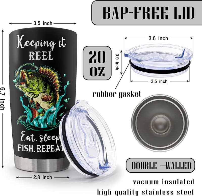 Fishing Gifts for Men 20oz Tumbler