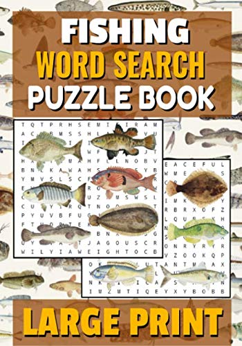 Fishing Word Search Puzzle Book: Large Print with 40 Puzzles