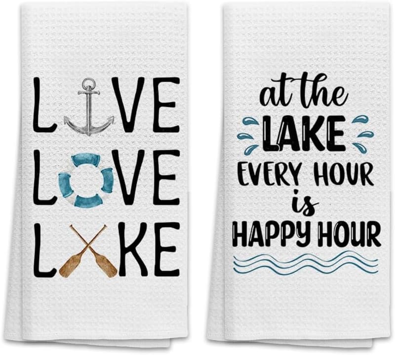 Lake House Kitchen Towels – Absorbent Decor for Lake Lovers