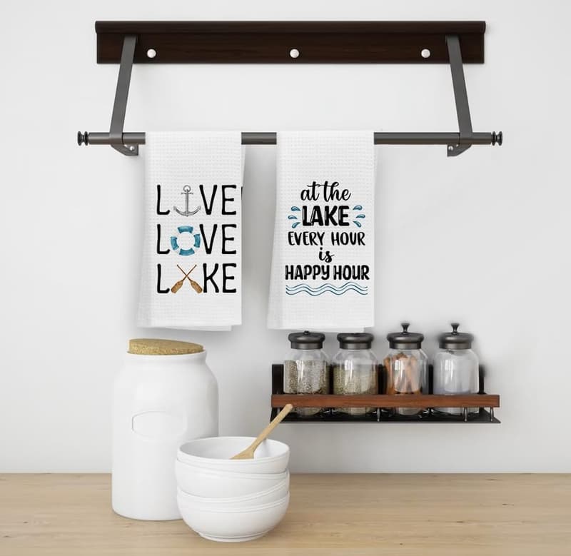 Lake House Kitchen Towels – Absorbent Decor for Lake Lovers