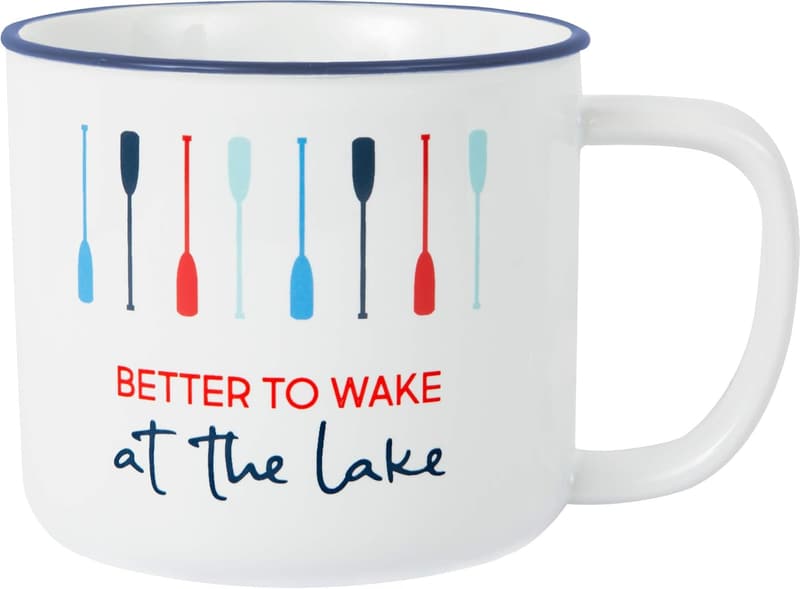 Better To Wake At The Lake - 17oz Stoneware Coffee Mug