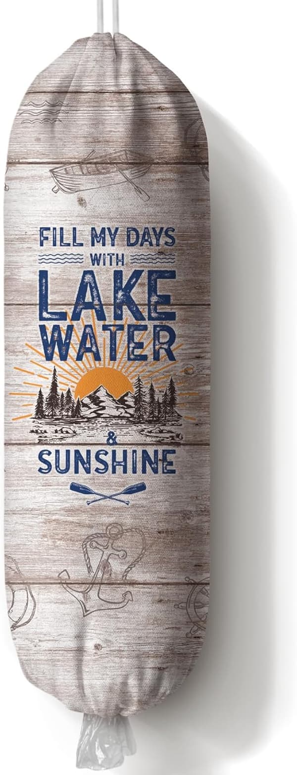 Lake Life Themed Bag Holder Organizer for Lake House Gifts