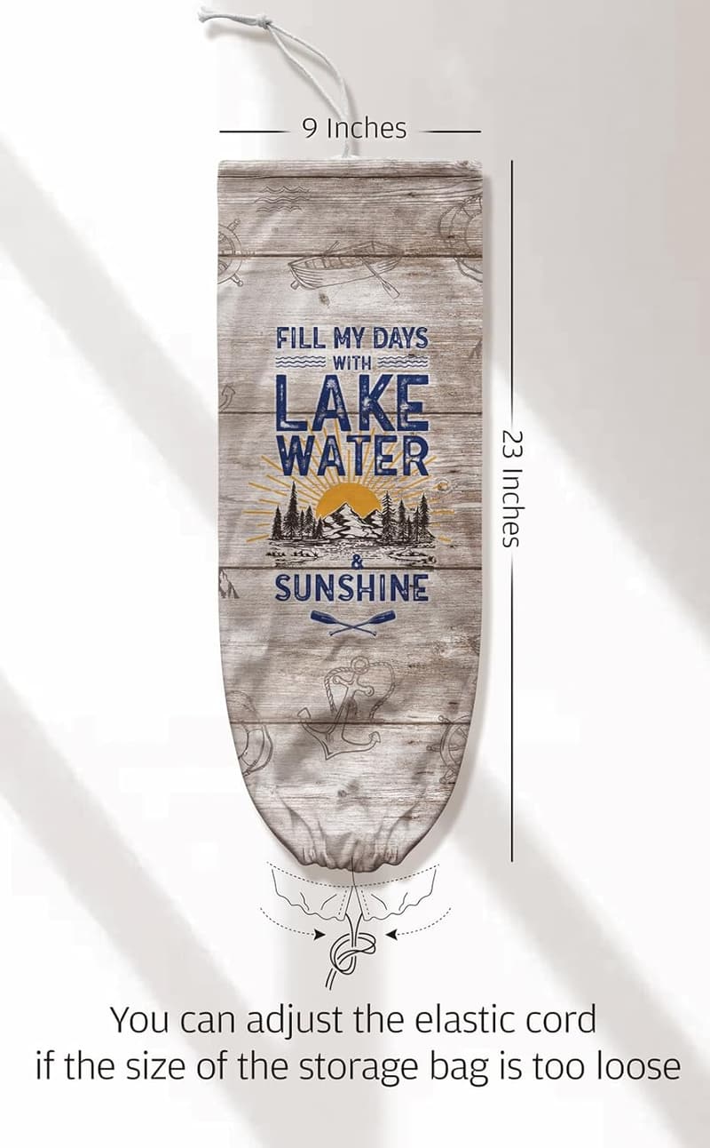 Lake Life Themed Bag Holder Organizer for Lake House Gifts