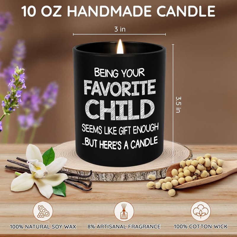 Father's Day Scented Candle - Vanilla Lavender 10 oz for Dad