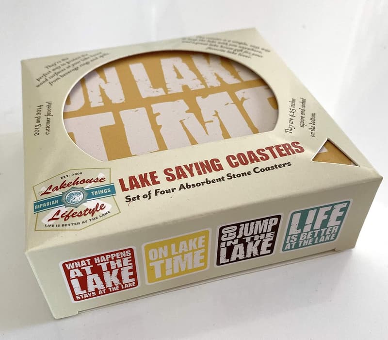 Lakehouse Coasters - Perfect Gift for Lake Lovers