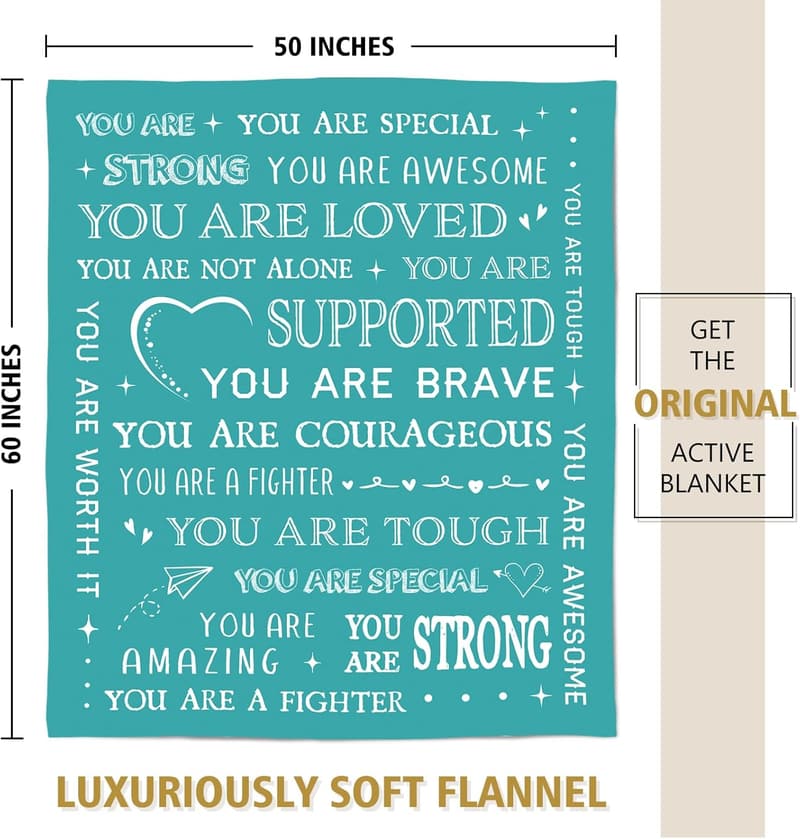 Get Well Soon Blanket Gift for Women, 60'' x 50''