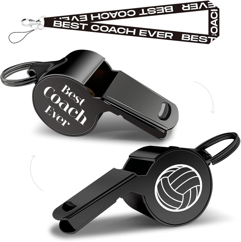 Coach Whistle with Lanyard - Perfect Gift for Coaches