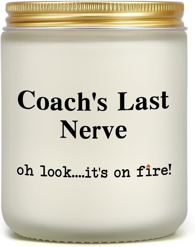 Appreciation Candle for Coaches - Funny Thank You Gift