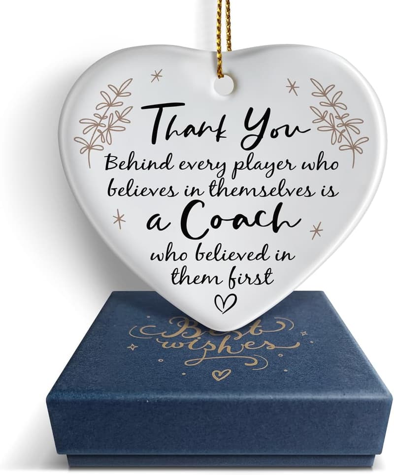 Thank You Coach Ornament Keepsake for Sports Coaches