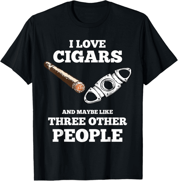 Cigar Lover Gift Set with Funny T-Shirt for Parties