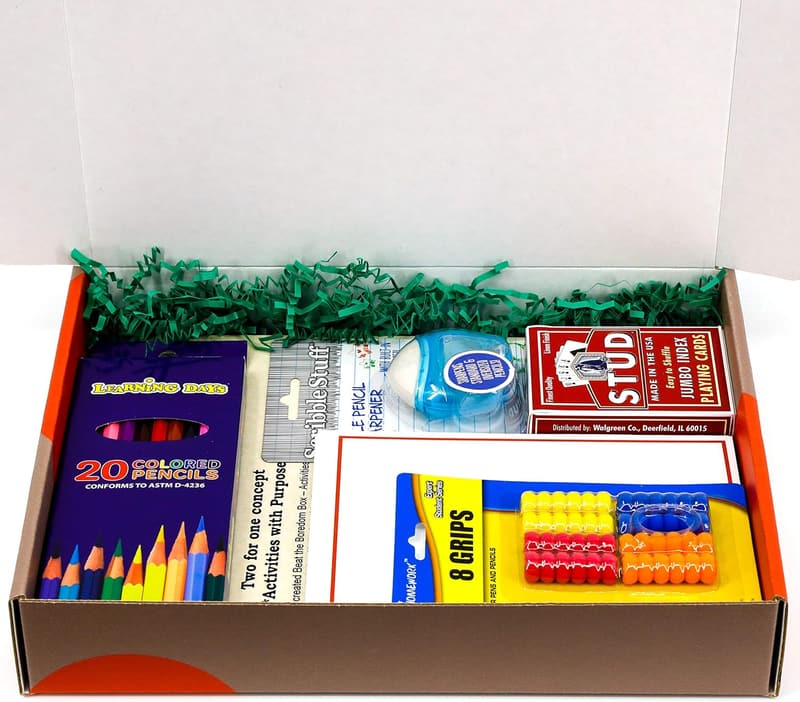 Senior Gift Basket: Large Print Crossword, Coloring Books & Cards