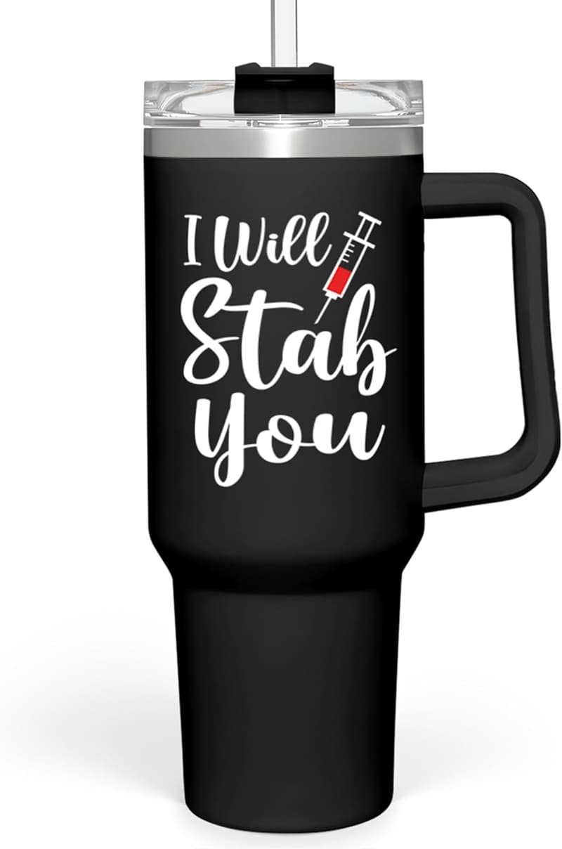 Nurse Appreciation 40oz Insulated Tumbler with Handle