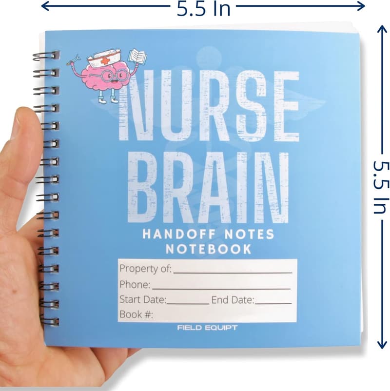 Nurse Essentials Report Notebooks - Pack of 2 for RN Students