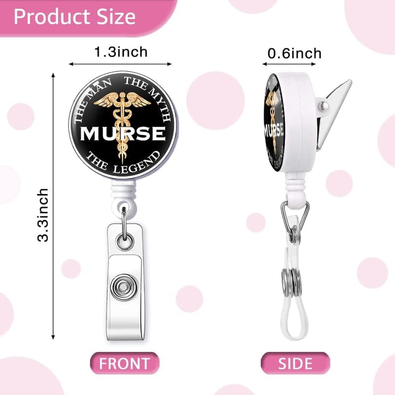 Funny Retractable Badge Reel for Men - 