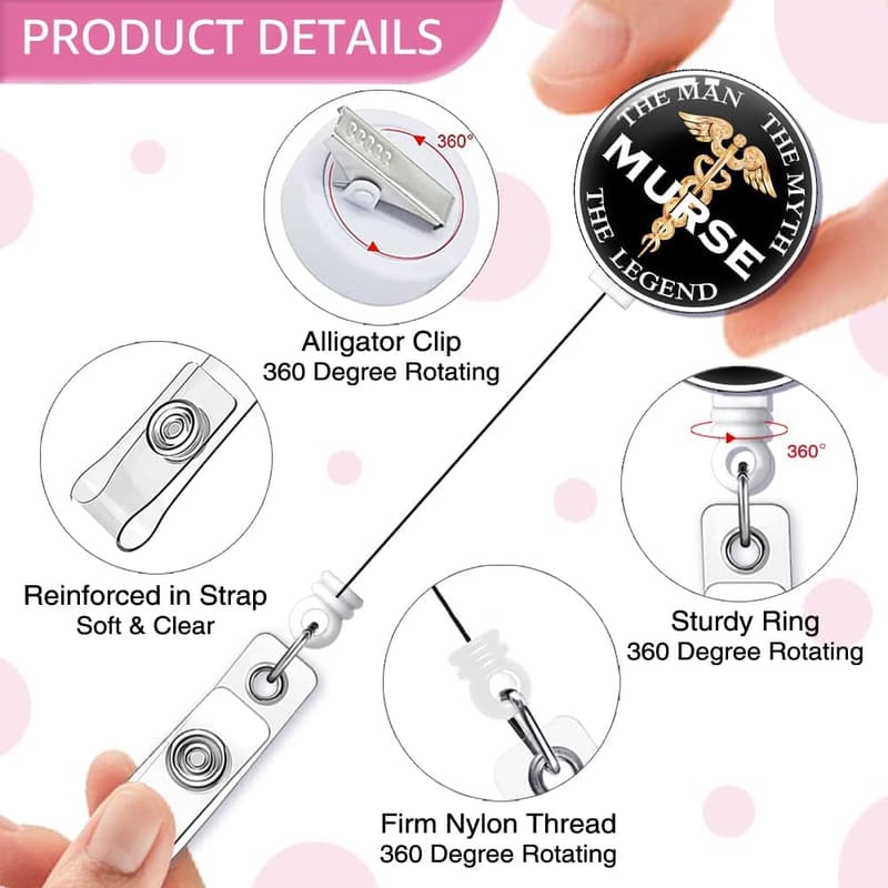 Funny Retractable Badge Reel for Men - 