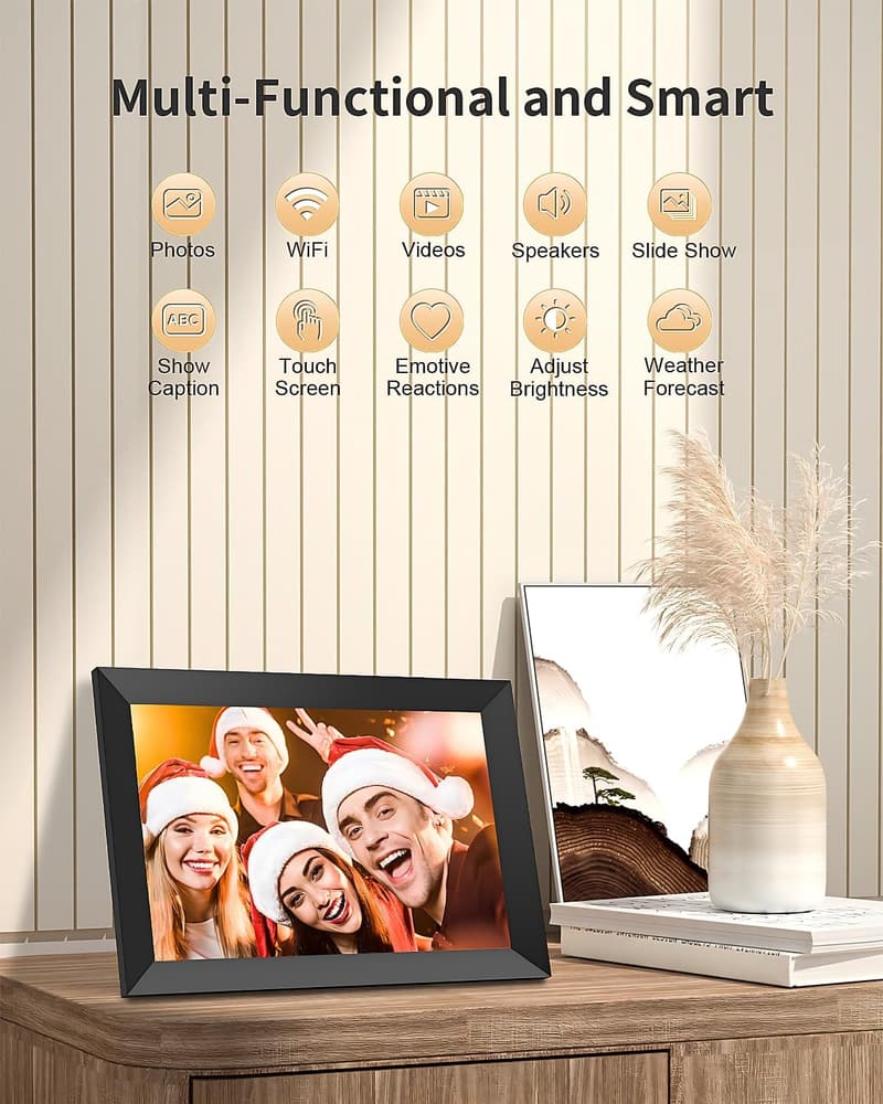 Smart WiFi Digital Photo Frame - 10.1 Inch HD Touch Screen