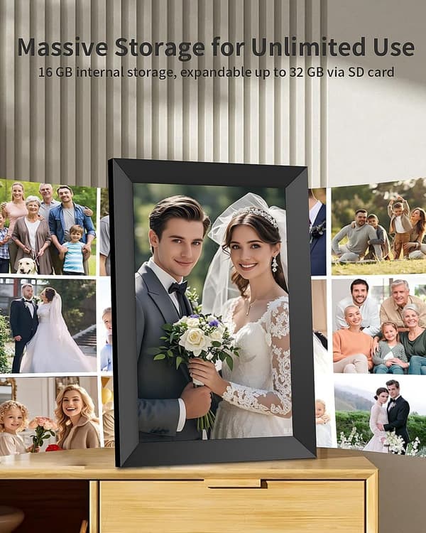Smart WiFi Digital Photo Frame - 10.1 Inch HD Touch Screen