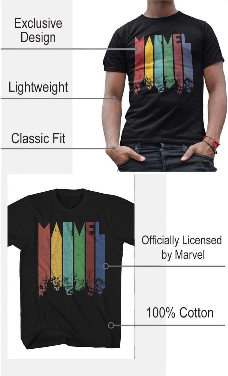 Marvel Avengers Distressed Men's T-Shirt