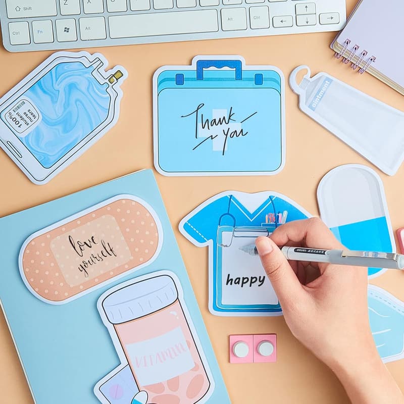 Nurse Sticky Notes - 8 Pack Mini Essentials for Students