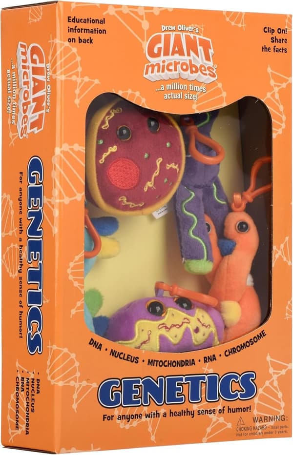 Genetics Gift Box with DNA Plush Keychain for Science Lovers
