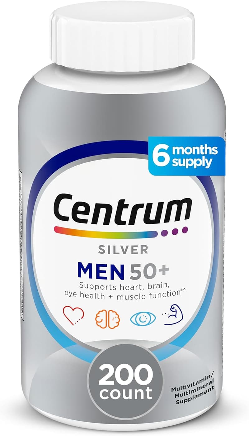 Centrum Silver Men’s 50+ Multivitamin with Vitamin D3 & Zinc