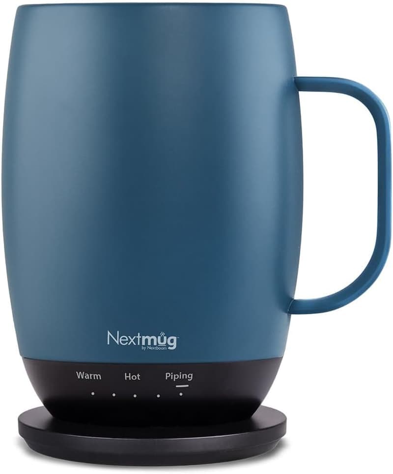 Temperature-Controlled Self-Heating Coffee Mug - 18 oz. Slate Blue