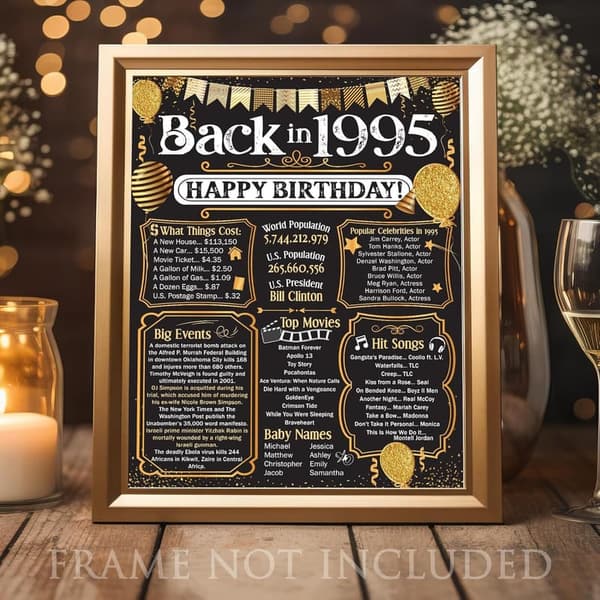 30th Birthday Party Decorations - 1995 Theme Supplies