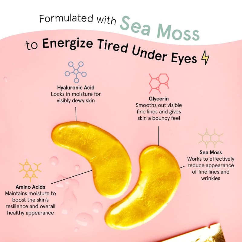 Birthday Gift: Vegan Under Eye Mask Gel Patches (24 Pairs)
