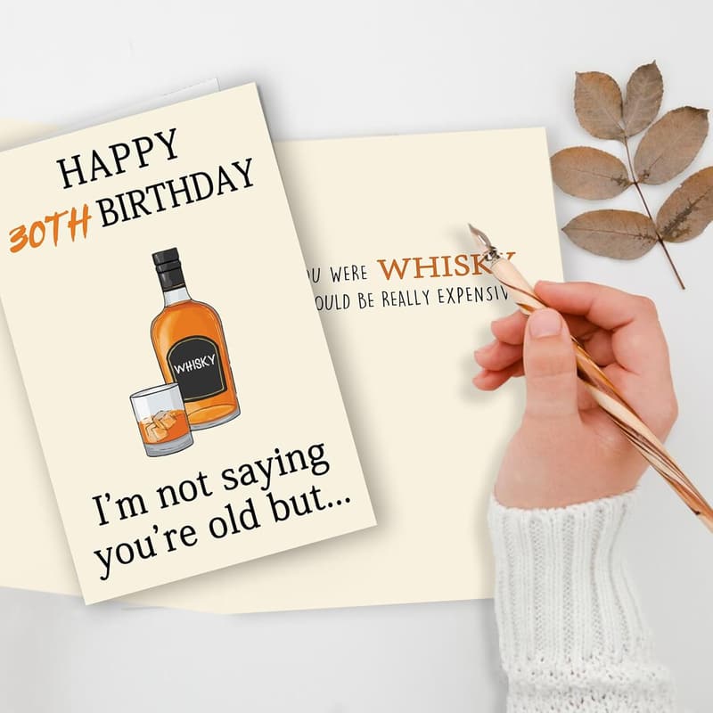 30th Birthday Decorations & Unique Card Gifts for Him/Her