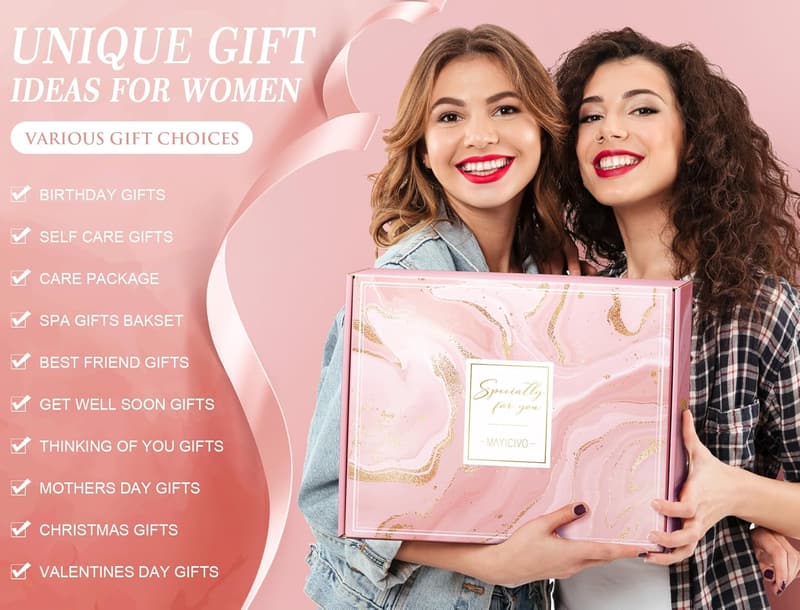 Relaxing Spa Gift Basket with Blanket - Perfect for Women’s Birthdays