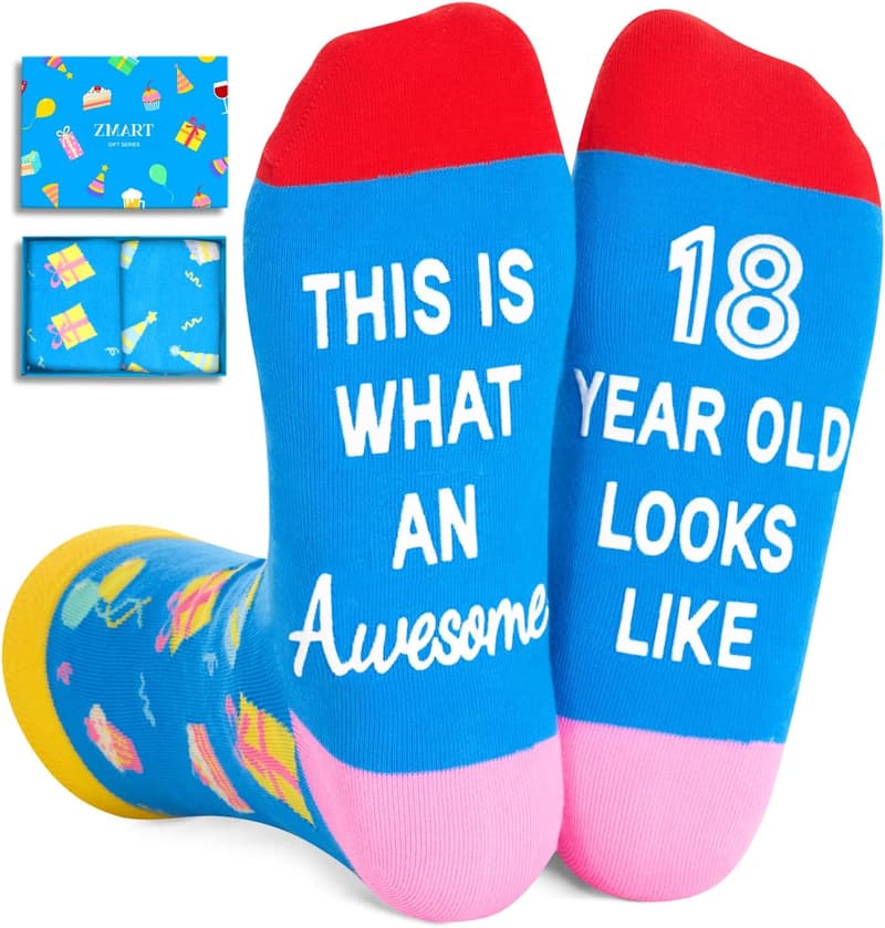 Teen Birthday Gift Socks for Ages 13-19