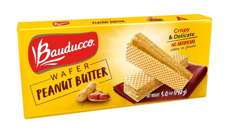 Peanut Butter Crispy Wafer Cookies - 5 oz Sweet Snack