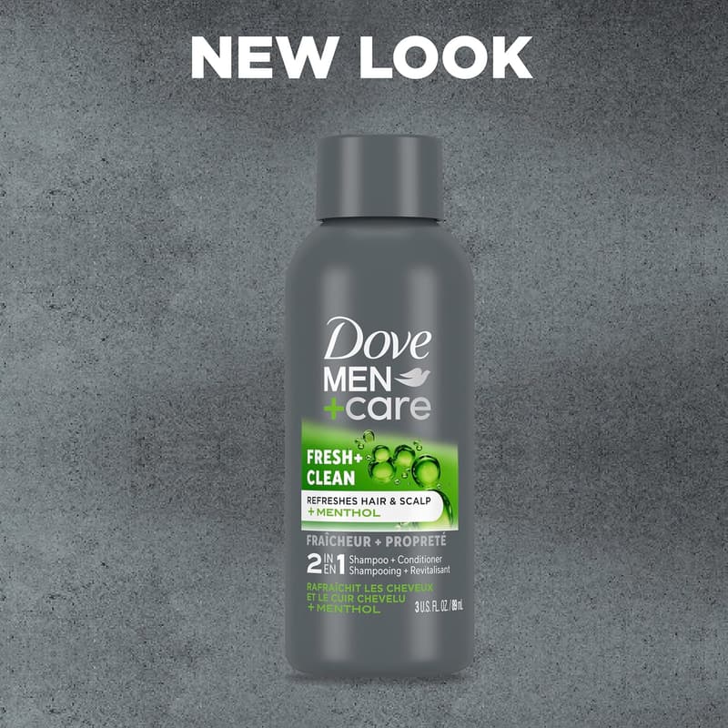 Dove Men+Care Fortifying 2-in-1 Shampoo & Conditioner, 3 oz
