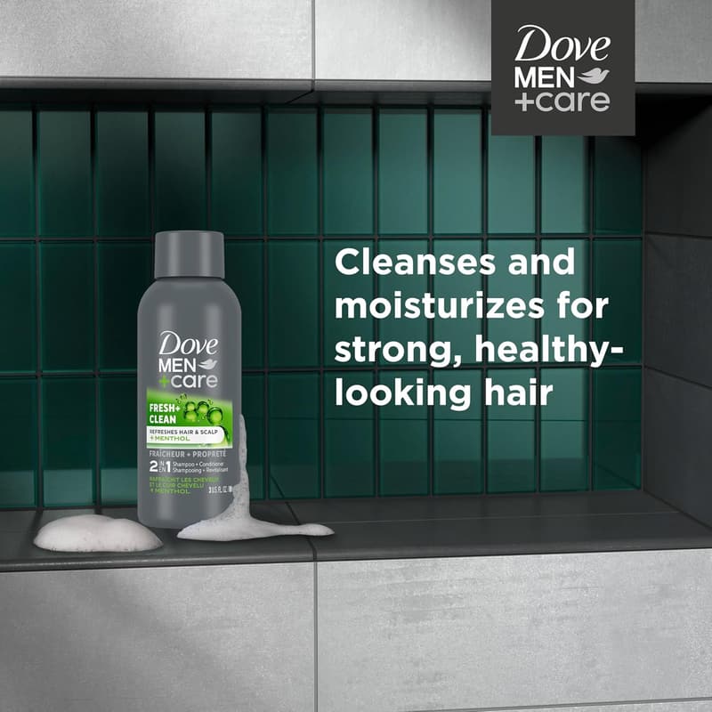Dove Men+Care Fortifying 2-in-1 Shampoo & Conditioner, 3 oz