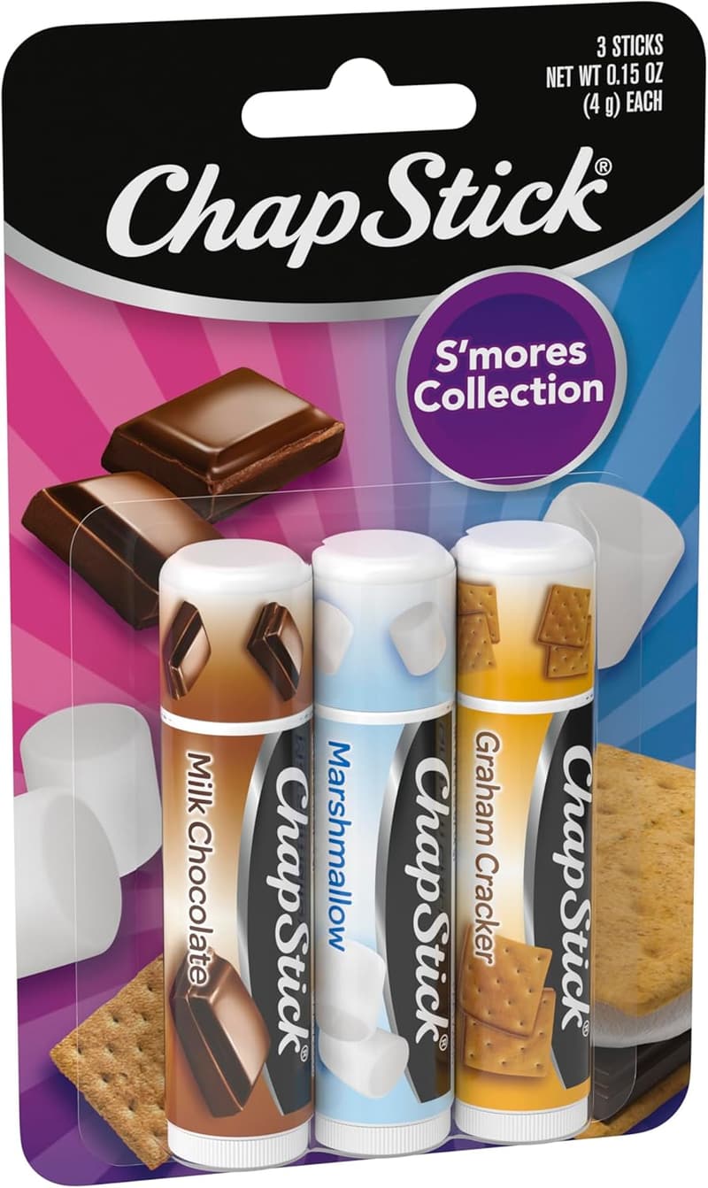 ChapStick S'more Lip Balm Variety Pack - 3 Tubes, 0.15 oz