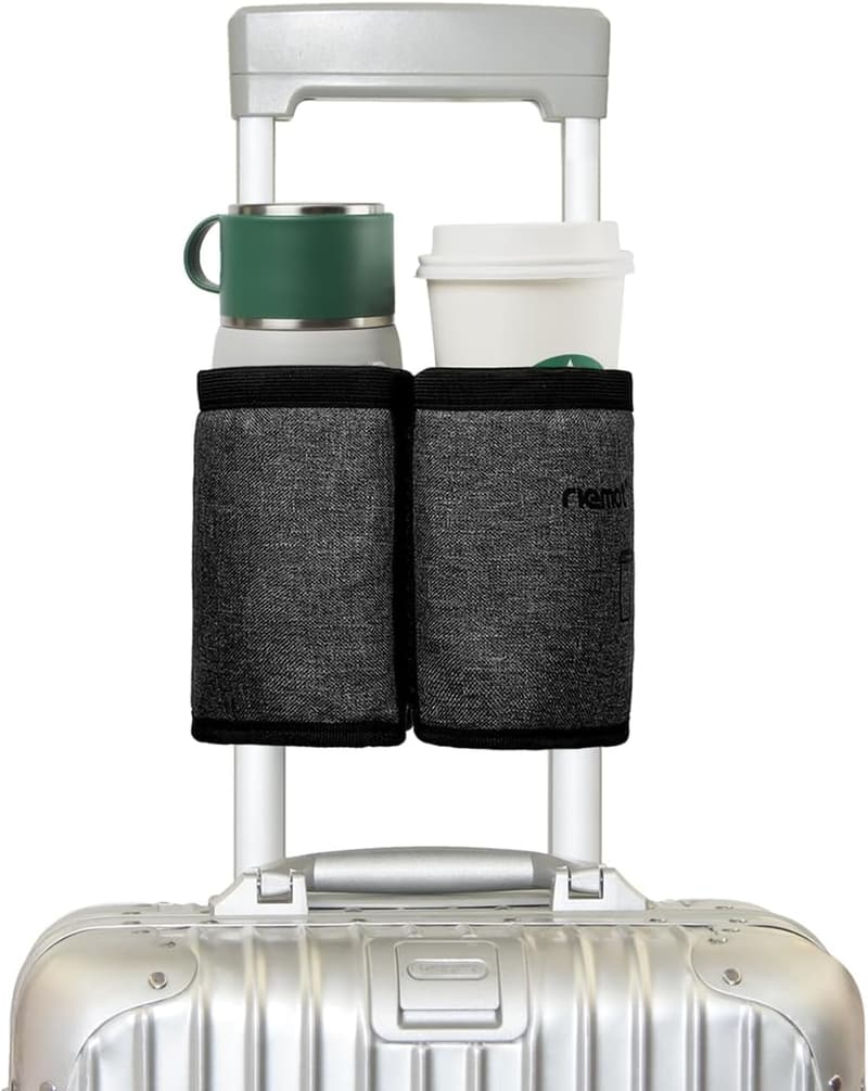 Travel Accessories - Dual Coffee Mug Holder for Suitcases
