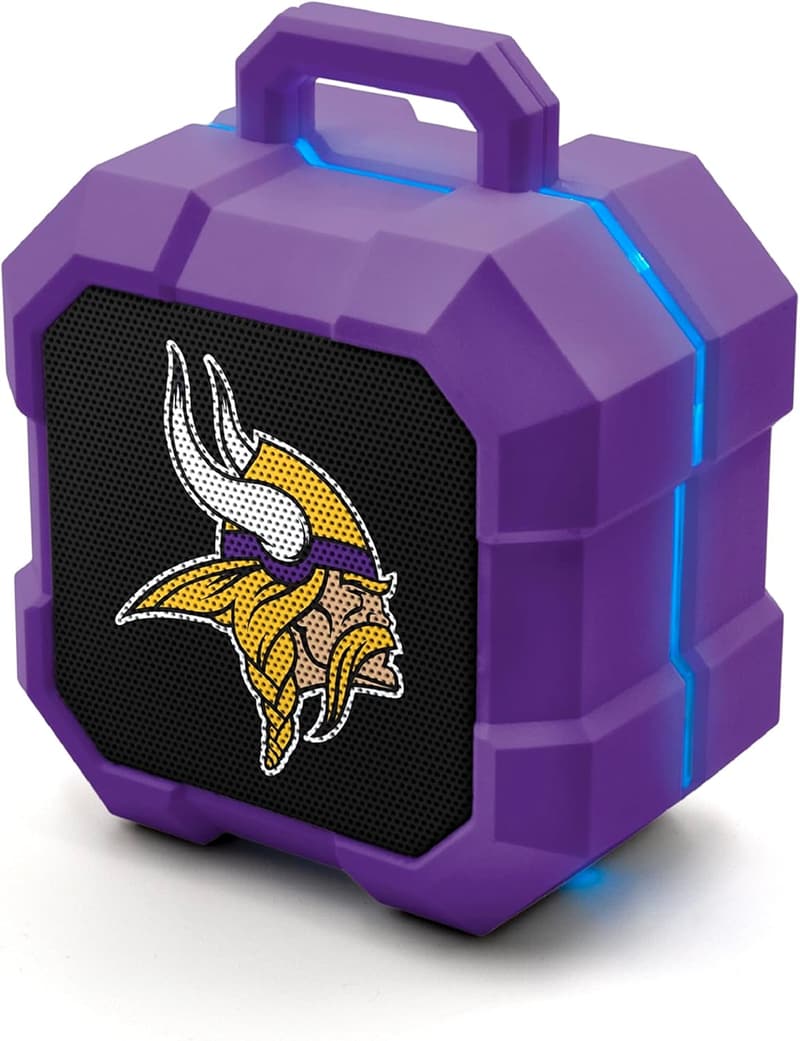 NFL Shockbox Bluetooth Speaker - IPX4 Water Resistant, Portable