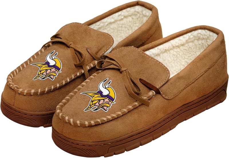 NFL Team Logo Men's Moccasin Slippers
