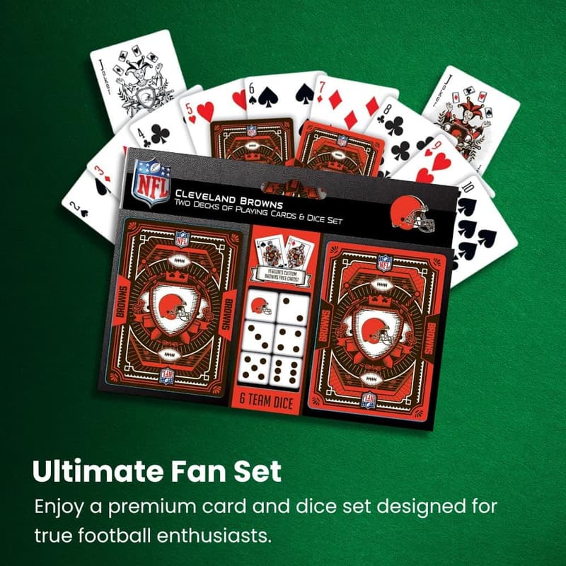 NFL Minnesota Vikings 2-Pack Playing Cards & Dice Set