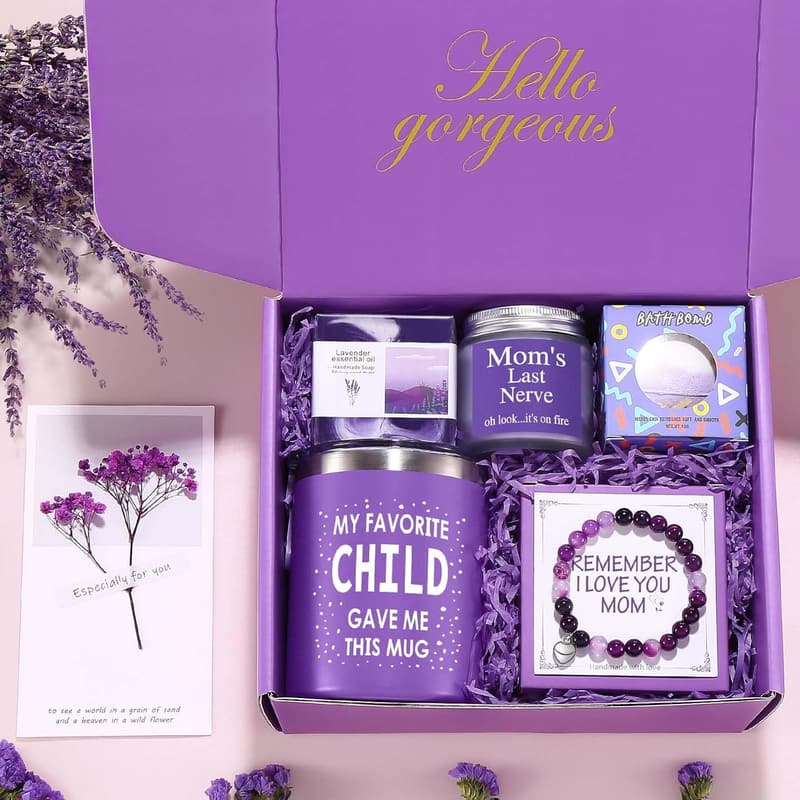 Spa Gift Basket Set for Mom - Unique Birthday & Mother's Day Gift