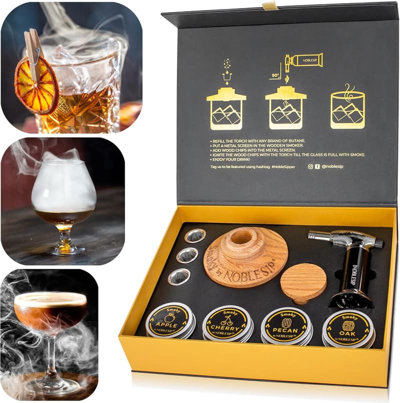 Premium Whiskey Smoker Kit - Smoke Bourbon & Scotch at Home