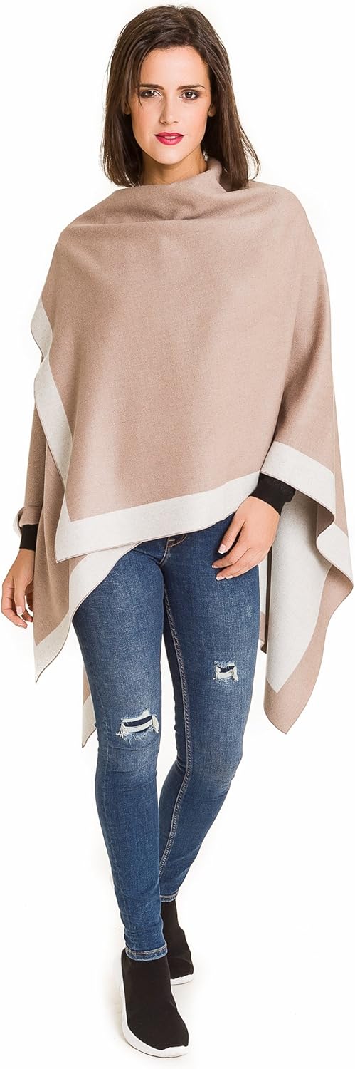 Women's Fall/Winter Shawl Wrap Poncho Cardigan Cape