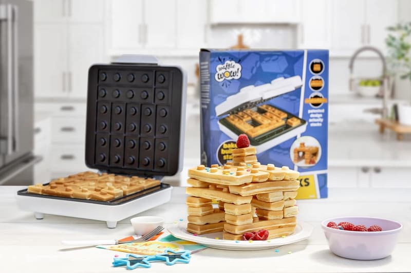 Fun Building Brick Waffle Maker - Nonstick, Stackable Designs